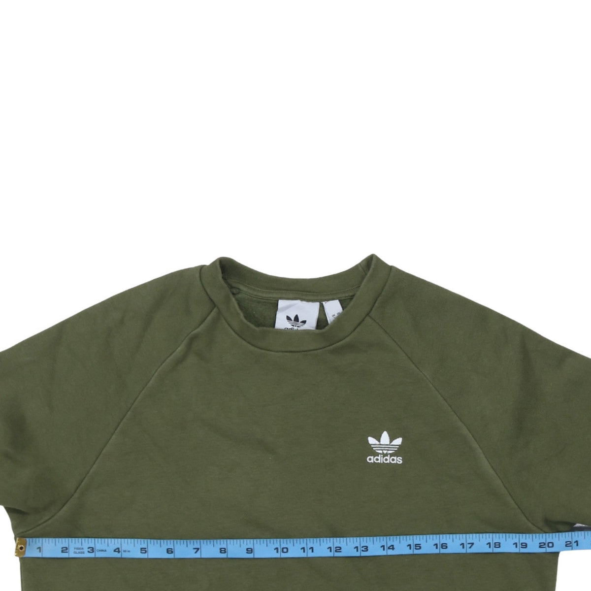 Mens UK Size S adidas Green Pullover Sweatshirt