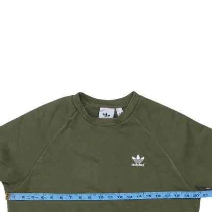Mens UK Size S adidas Green Pullover Sweatshirt