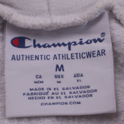 Mens UK Size M Champion White Pullover Hoodie