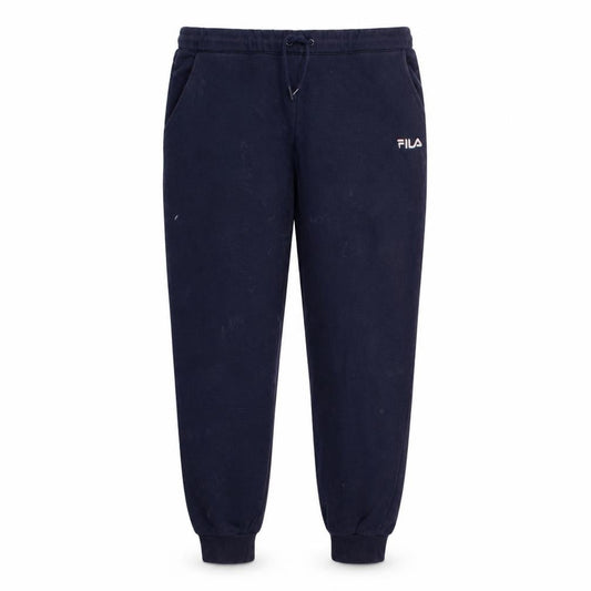 Front view of Fila Men’s Blue Jogger Sweatpants M Regular Fit Tapered Trousers