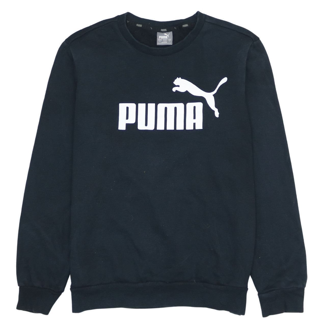 Mens UK Size S PUMA Black Pullover Sweatshirt