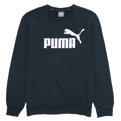 Mens UK Size S PUMA Black Pullover Sweatshirt