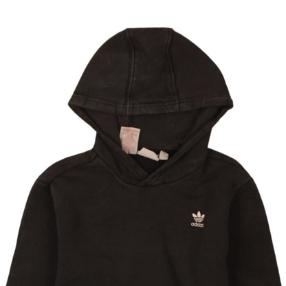 Adidas Boys Black Hoodie 13-14 Years Pullover Cotton Blend Casual Wear