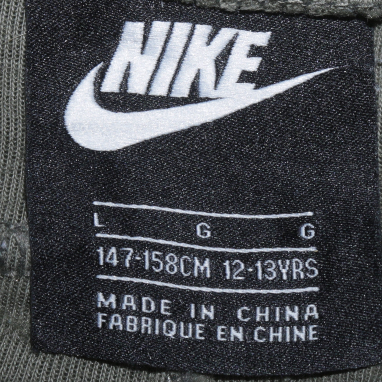 Teenss UK Size 12-13 Nike Regular Fit Jogger Green Trousers