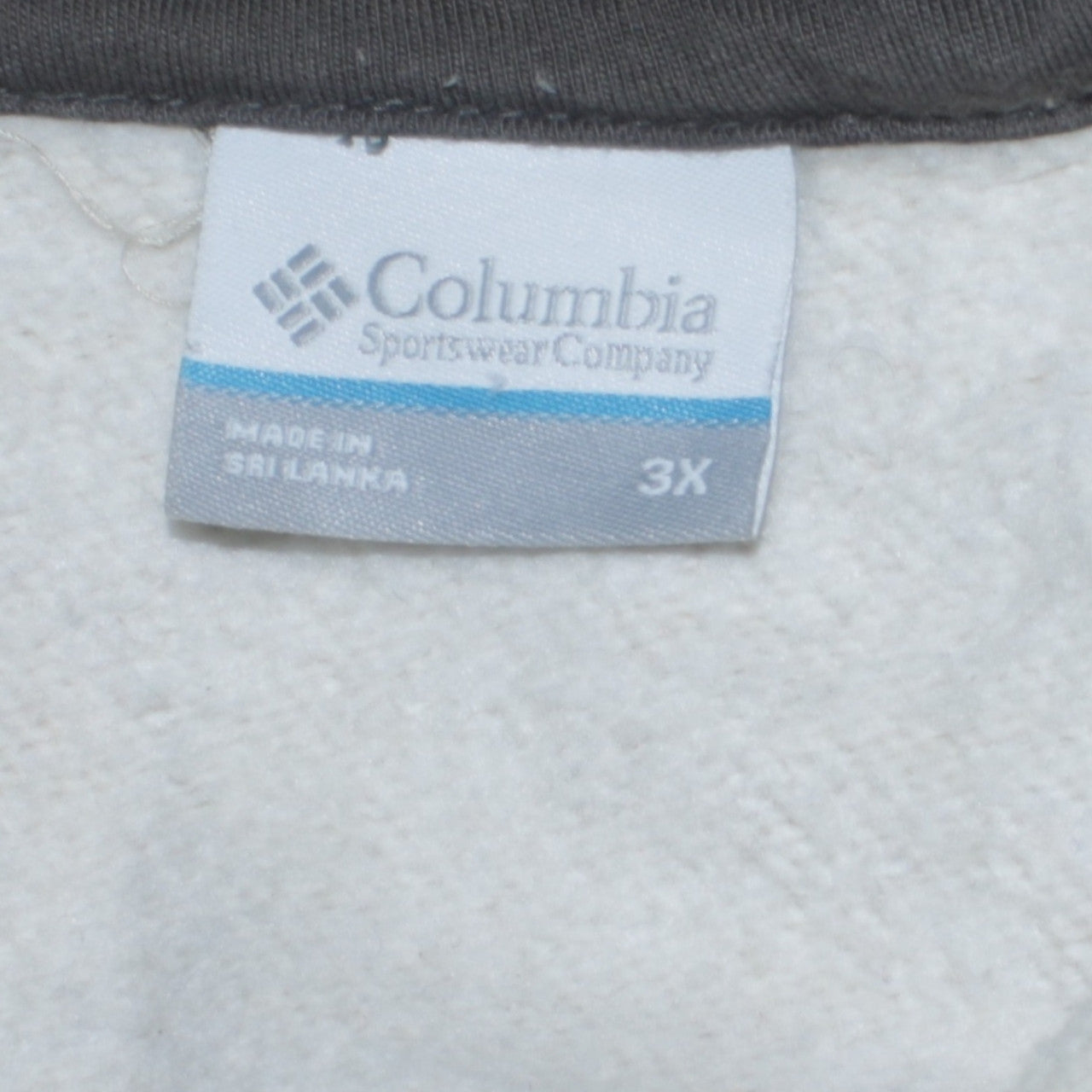 Mens UK Size 3XL Columbia Ivory Pullover Sweatshirt