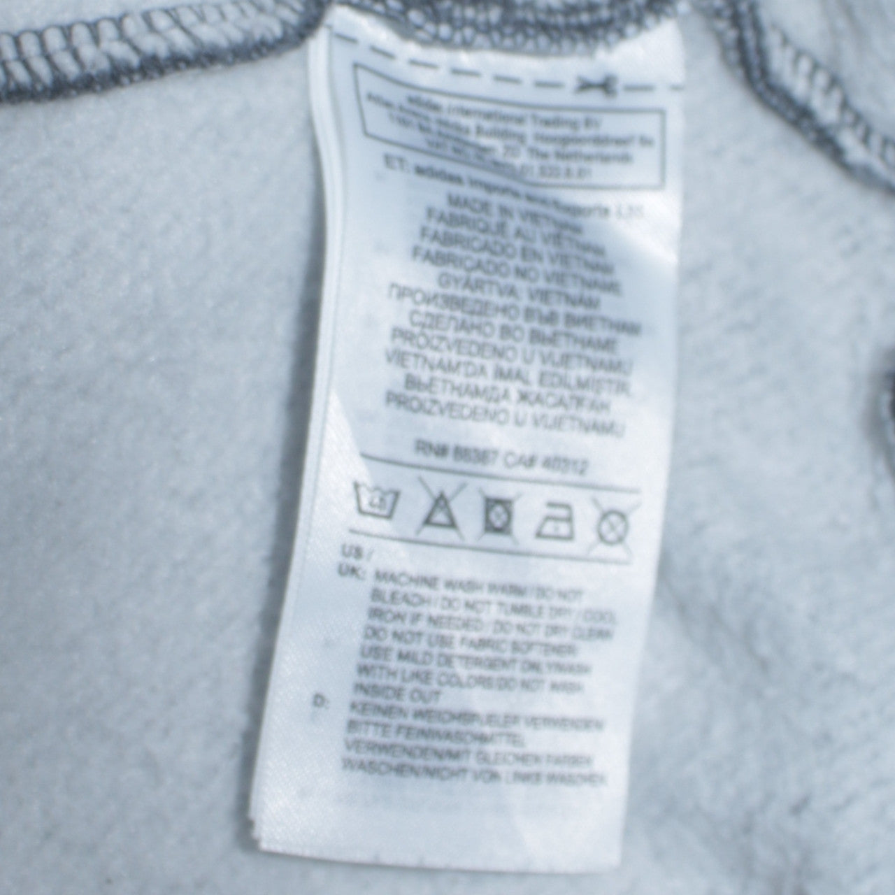 Womens UK Size M adidas Grey Pullover Hoodie
