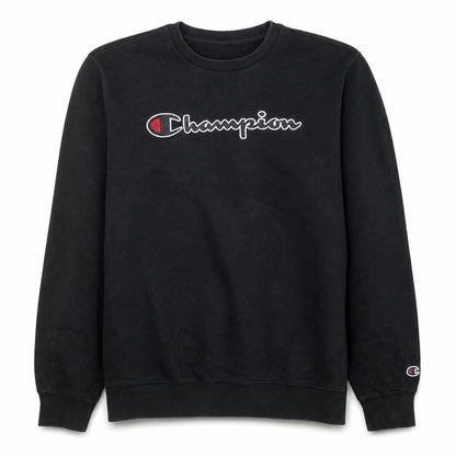 Champion Boys Black Pullover Sweatshirt 15-16 Years Regular Fit Logo Fleece
