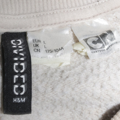 Womens UK Size L H&M Beige Pullover Sweatshirt