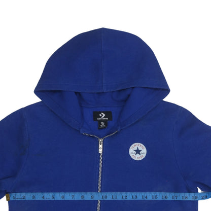 Converse Boys Blue Full Zip Hoodie XL 13-15 Years Cotton Blend Casual