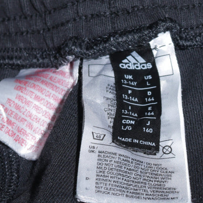 Adidas x LEGO Boys Black Jogger Trousers 13-14 Years Fleece Activewear