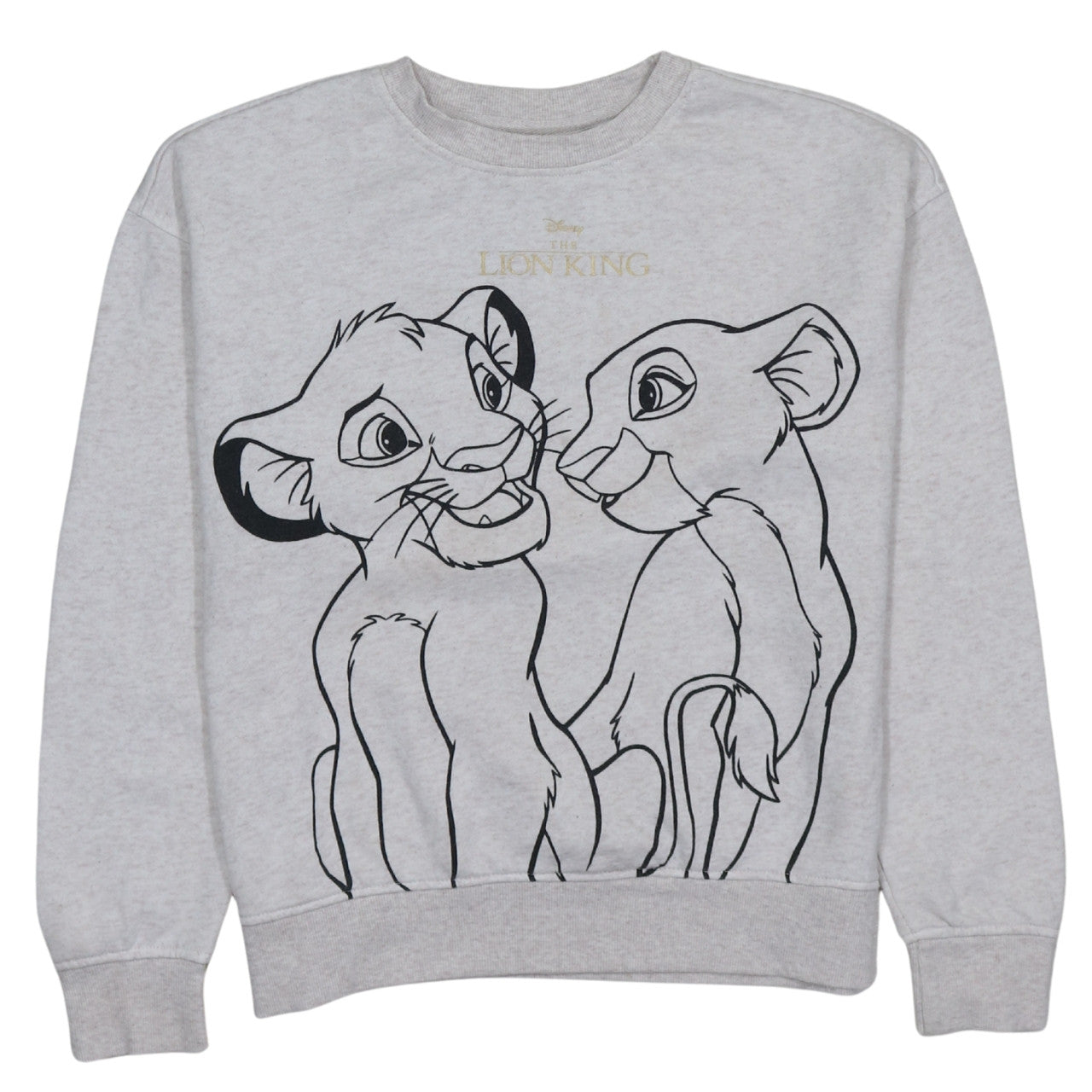 Womens UK Size XS Disney Grey Pullover Sweatshirt