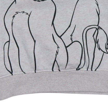 Womens UK Size XS Disney Grey Pullover Sweatshirt