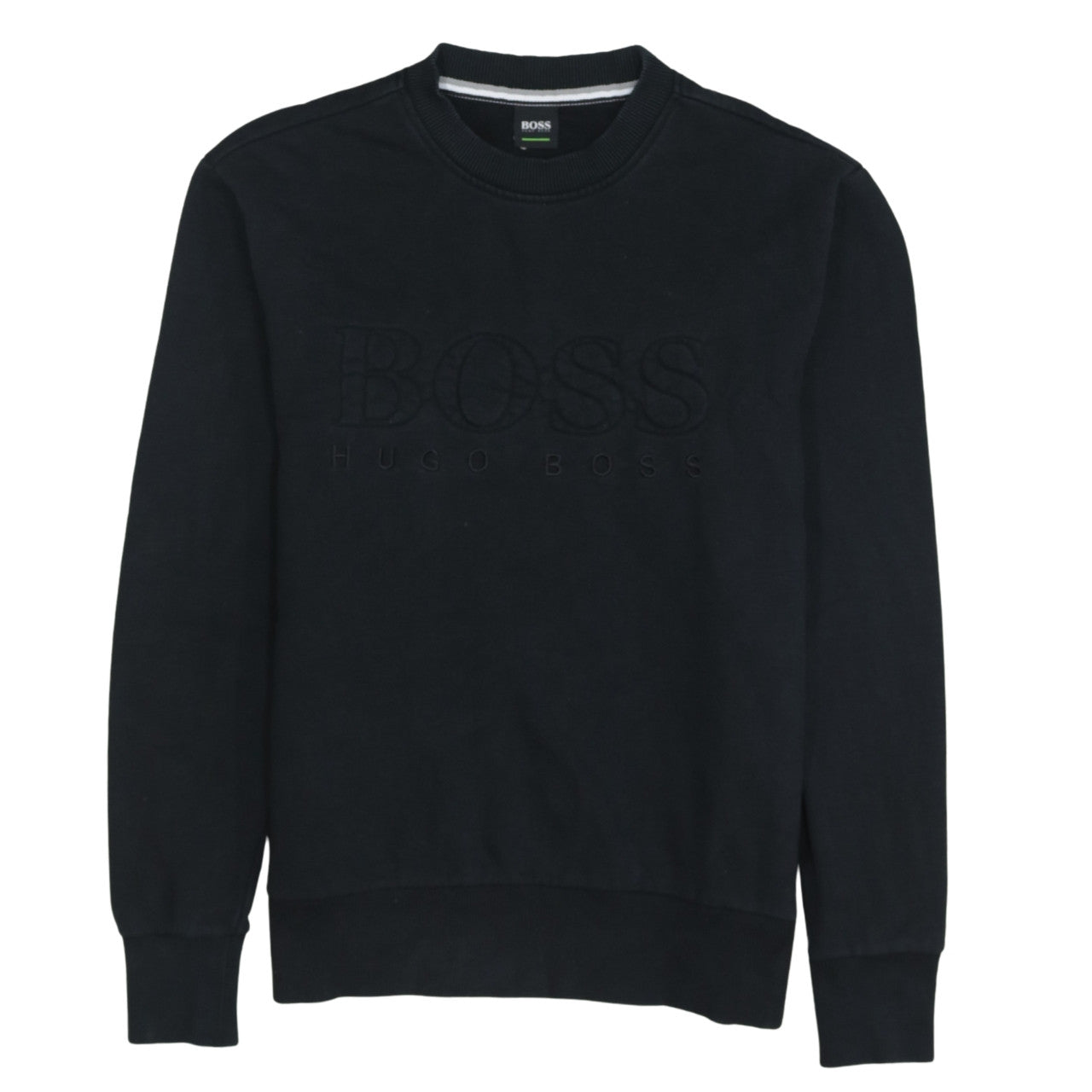 Mens UK Size S HUGO BOSS Black Pullover Sweatshirt
