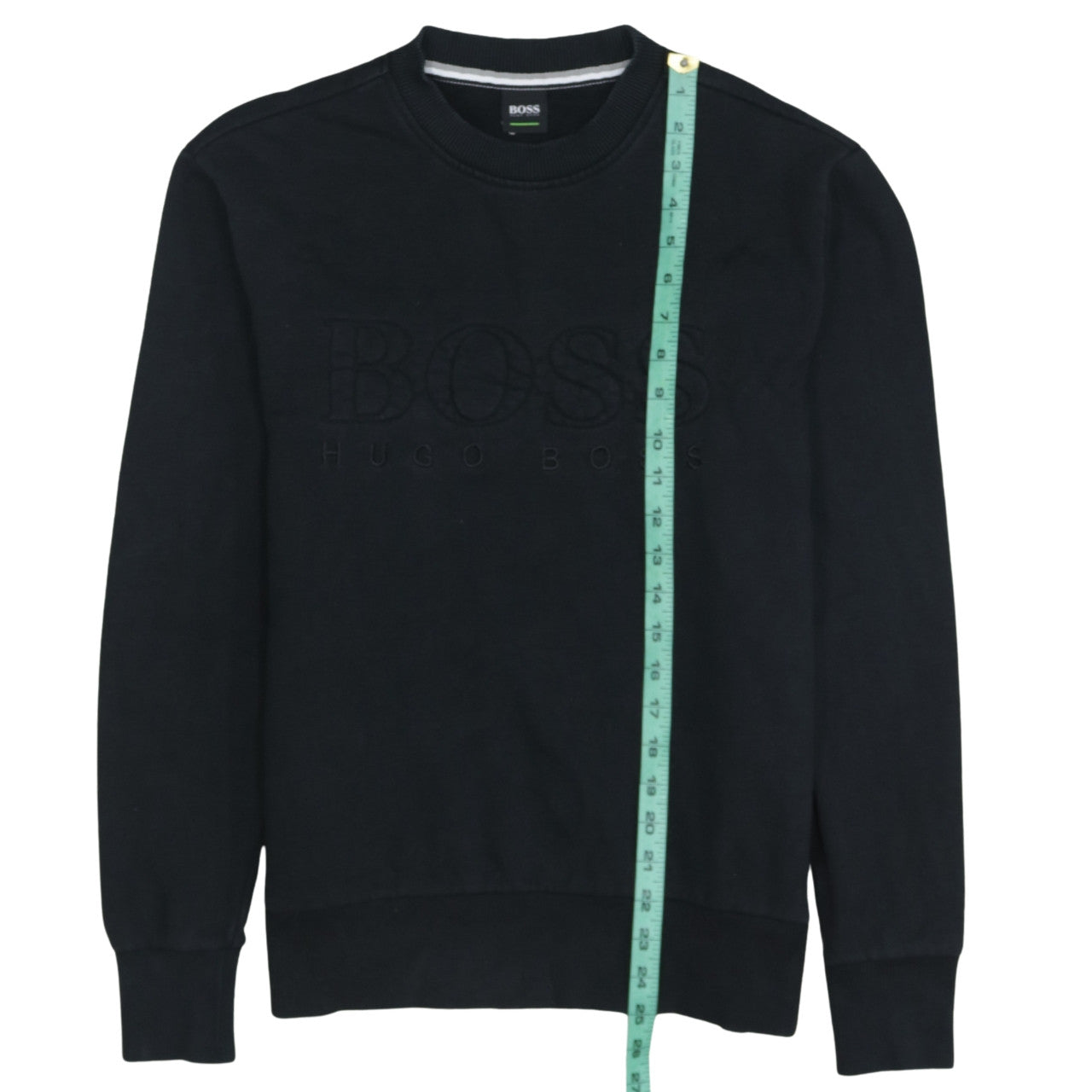 Mens UK Size S HUGO BOSS Black Pullover Sweatshirt