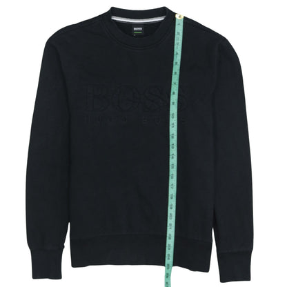 Mens UK Size S HUGO BOSS Black Pullover Sweatshirt