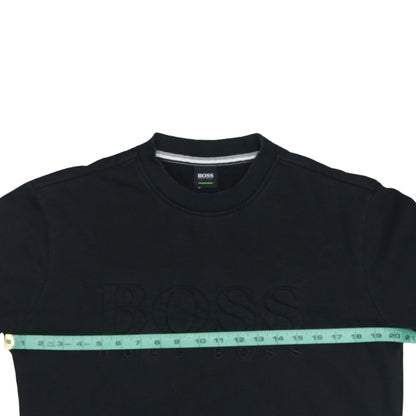 Mens UK Size S HUGO BOSS Black Pullover Sweatshirt