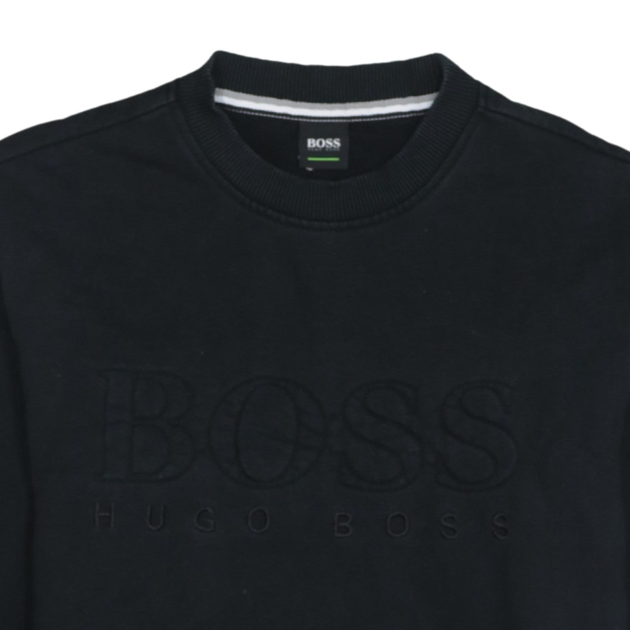 Mens UK Size S HUGO BOSS Black Pullover Sweatshirt