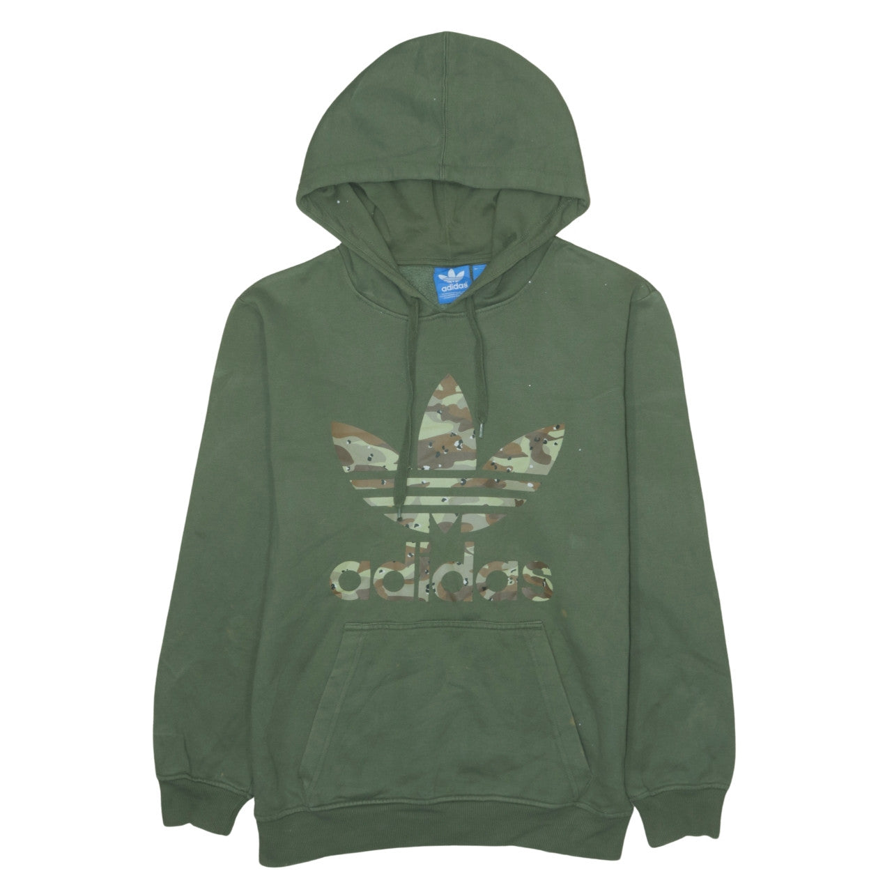 Mens UK Size S adidas Green Pullover Hoodie