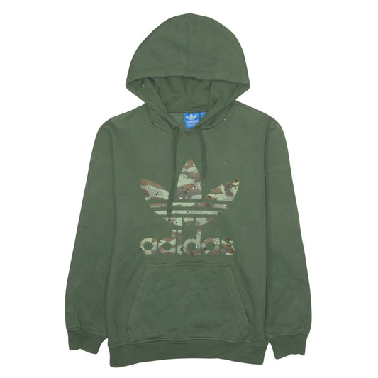Mens UK Size S adidas Green Pullover Hoodie