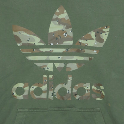 Mens UK Size S adidas Green Pullover Hoodie