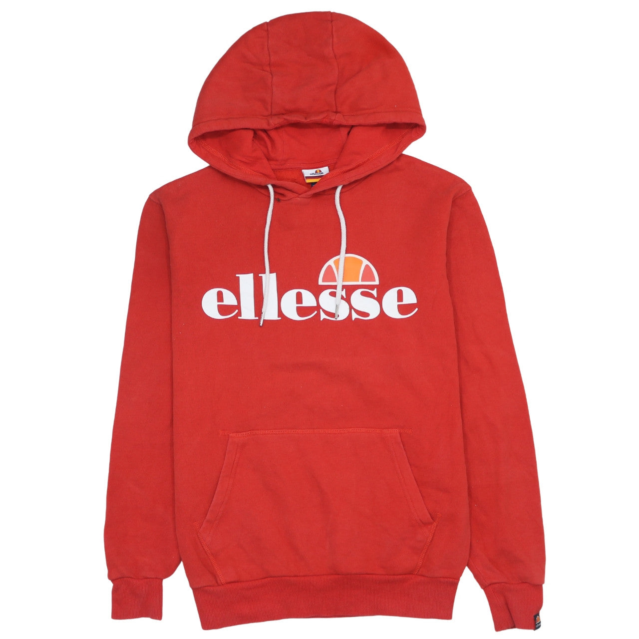 Womens UK Size 10 ellesse Red Pullover Hoodie