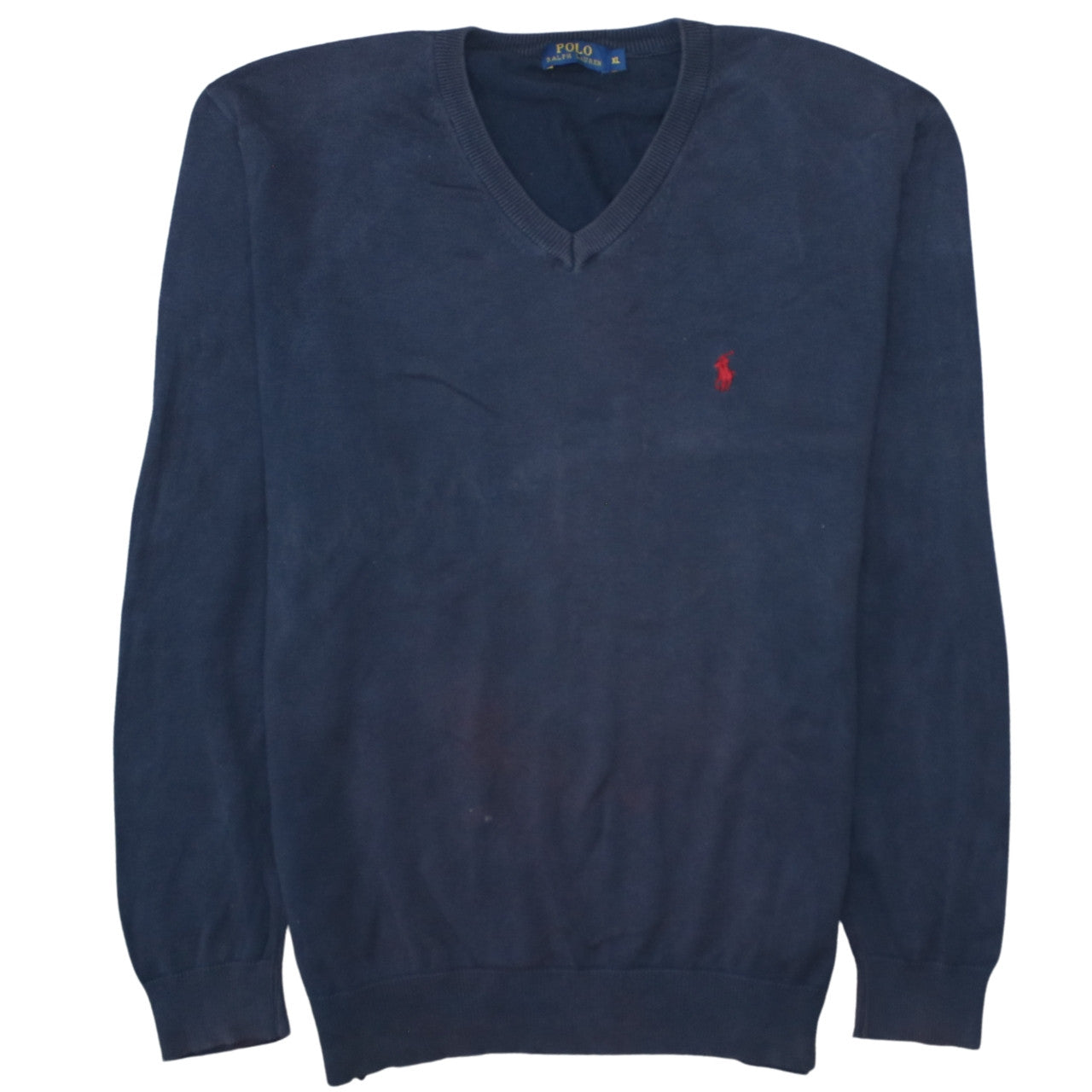 Mens UK Size XL Ralph Lauren Blue Pullover Jumper