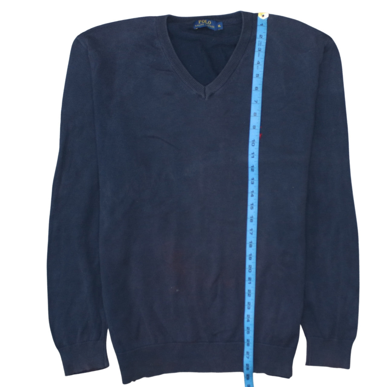 Mens UK Size XL Ralph Lauren Blue Pullover Jumper