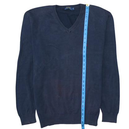 Mens UK Size XL Ralph Lauren Blue Pullover Jumper