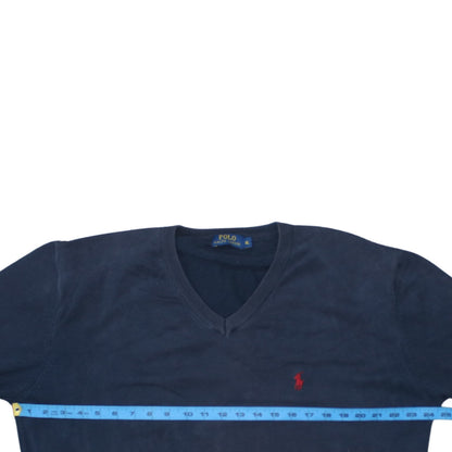 Mens UK Size XL Ralph Lauren Blue Pullover Jumper