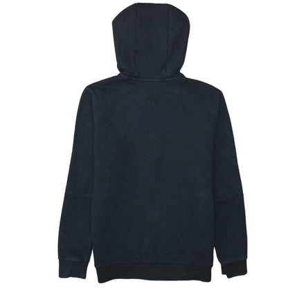 Adidas Boys Black Full Zip Hoodie Size 13-14 Years Cotton Blend Sportswear