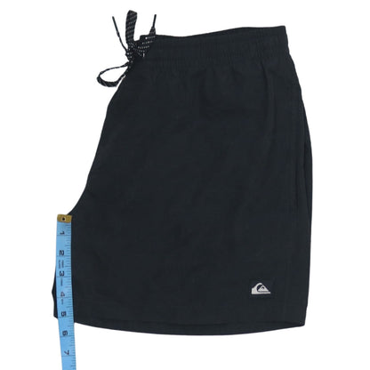Quiksilver Mens Black M Athletic Swim Shorts Quick Dry Elastic Waist