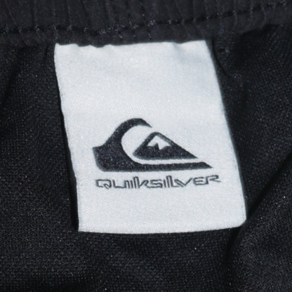 Quiksilver Mens Black M Athletic Swim Shorts Quick Dry Elastic Waist