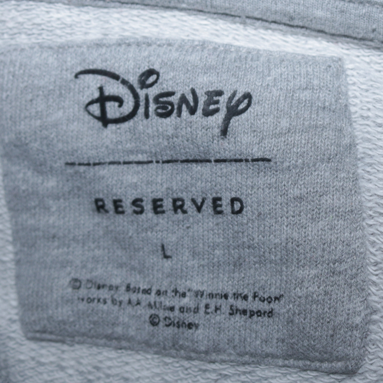 Womens UK Size L Disney x Reserved Grey Pullover Sweatshirt
