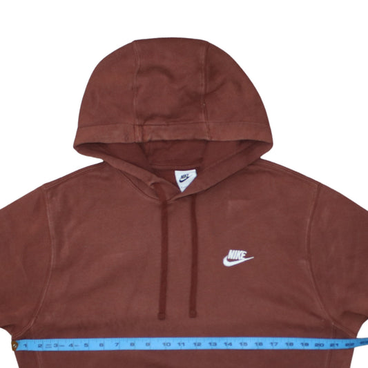 Womens UK Size M Nike Brown Pullover Hoodie