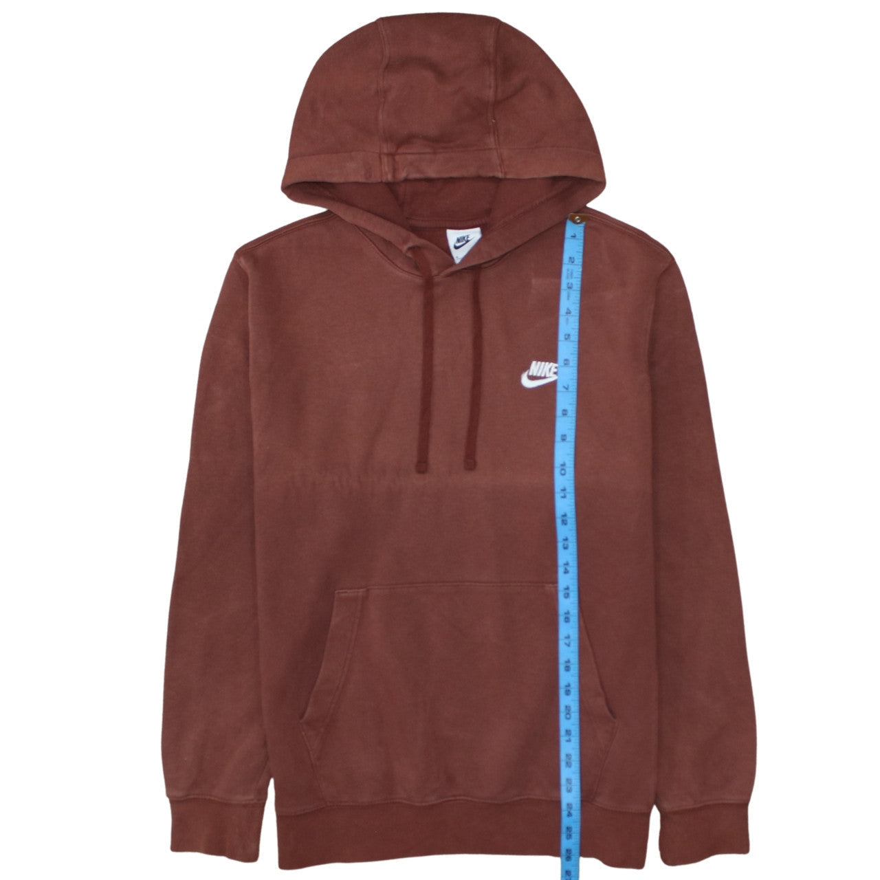 Womens UK Size M Nike Brown Pullover Hoodie