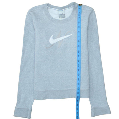 Womens UK Size M Nike Grey Pullover Sweatshirt