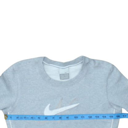 Womens UK Size M Nike Grey Pullover Sweatshirt