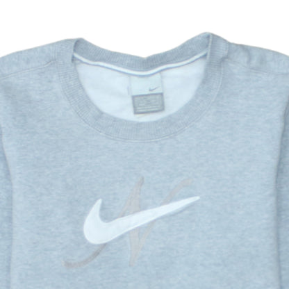 Womens UK Size M Nike Grey Pullover Sweatshirt