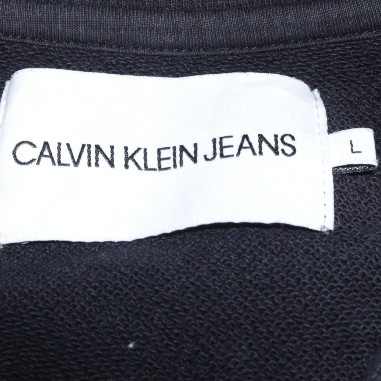 Womens UK Size L Calvin Klein Jeans Black Pullover Sweatshirt