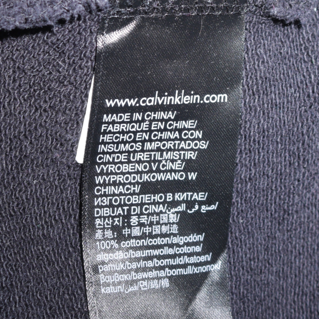 Womens UK Size L Calvin Klein Jeans Black Pullover Sweatshirt