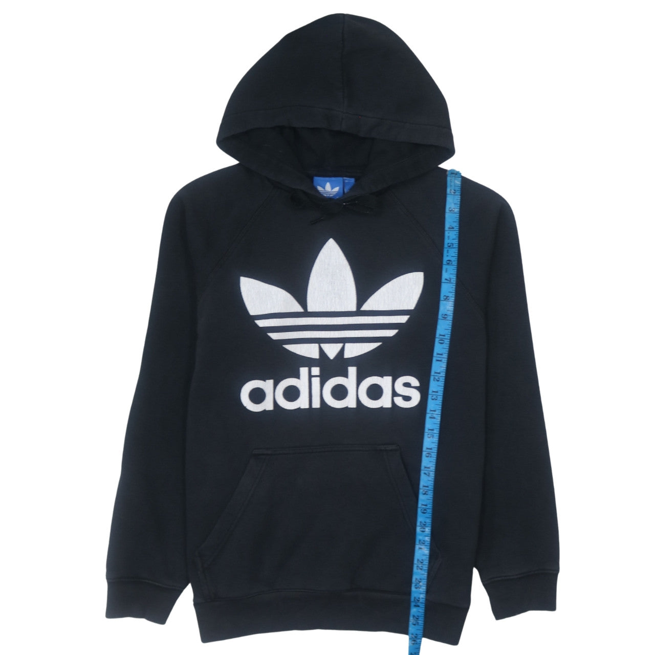 Mens UK Size S adidas Black Pullover Hoodie