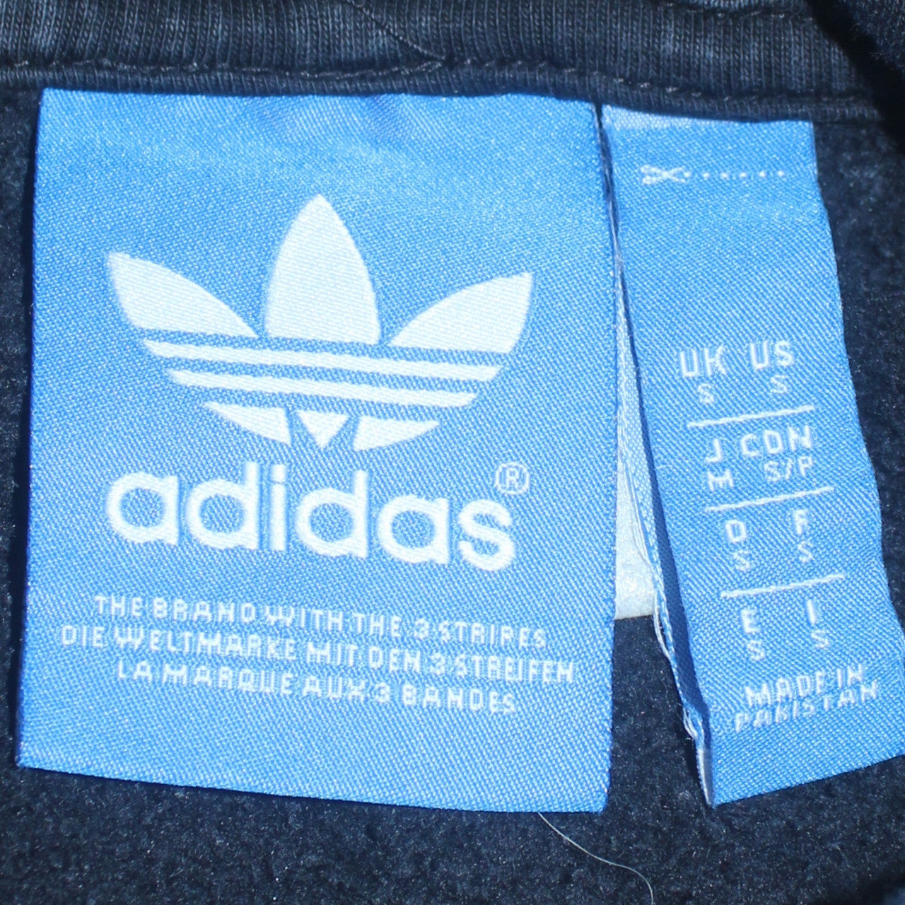 Mens UK Size S adidas Black Pullover Hoodie