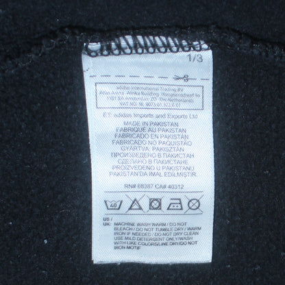 Mens UK Size S adidas Black Pullover Hoodie