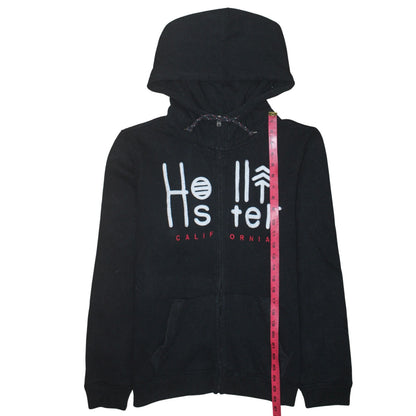Mens UK Size S Hollister Black Full Zip Hoodie