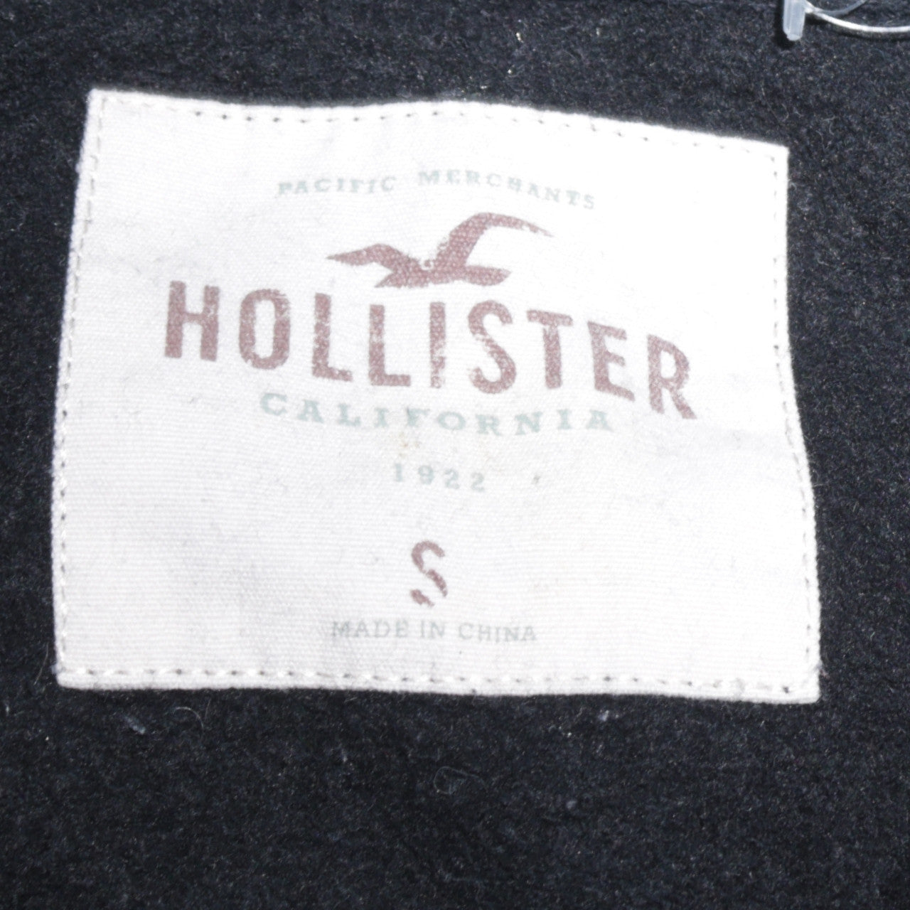 Mens UK Size S Hollister Black Full Zip Hoodie