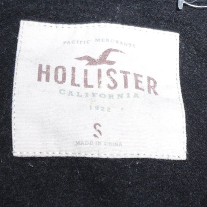 Mens UK Size S Hollister Black Full Zip Hoodie