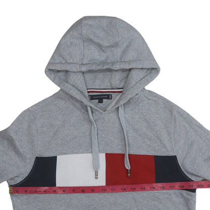 Mens UK Size S Tommy Hilfiger Grey Pullover Hoodie
