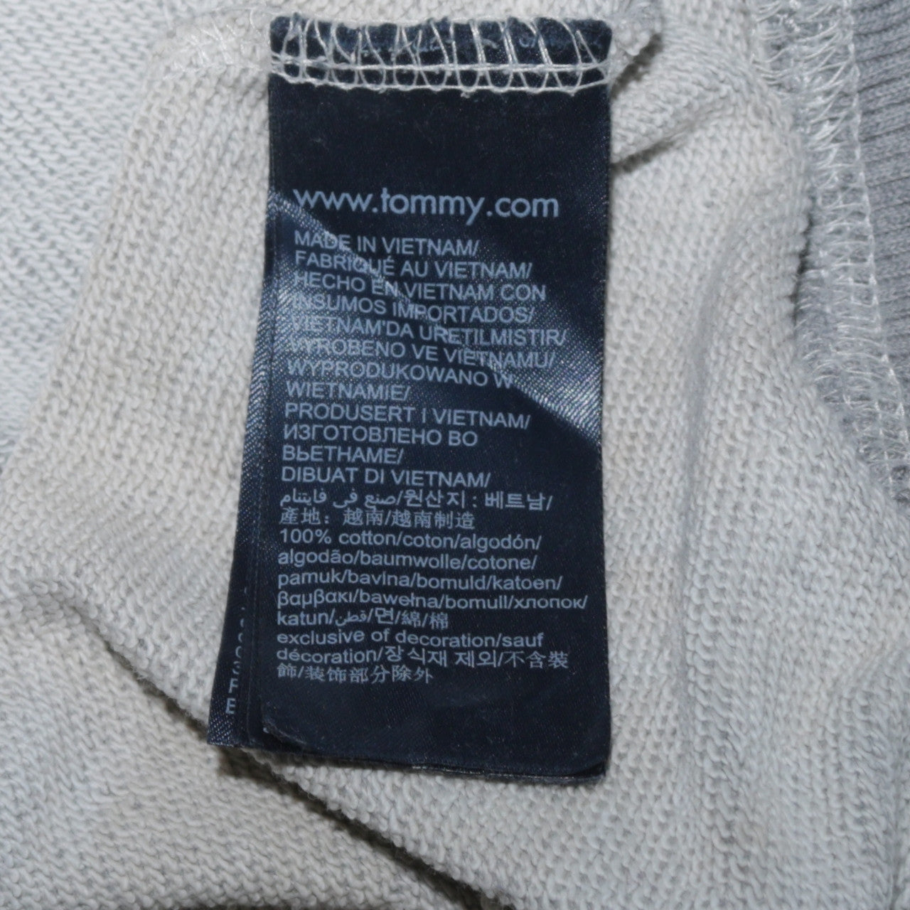 Mens UK Size S Tommy Hilfiger Grey Pullover Hoodie
