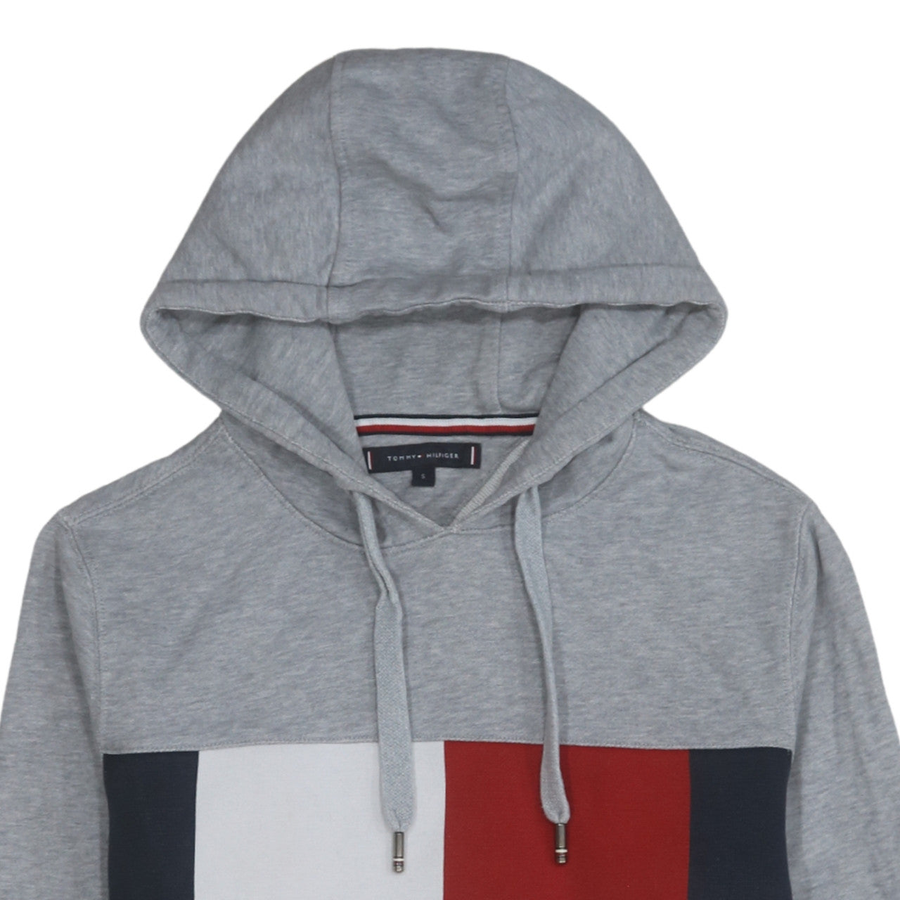 Mens UK Size S Tommy Hilfiger Grey Pullover Hoodie