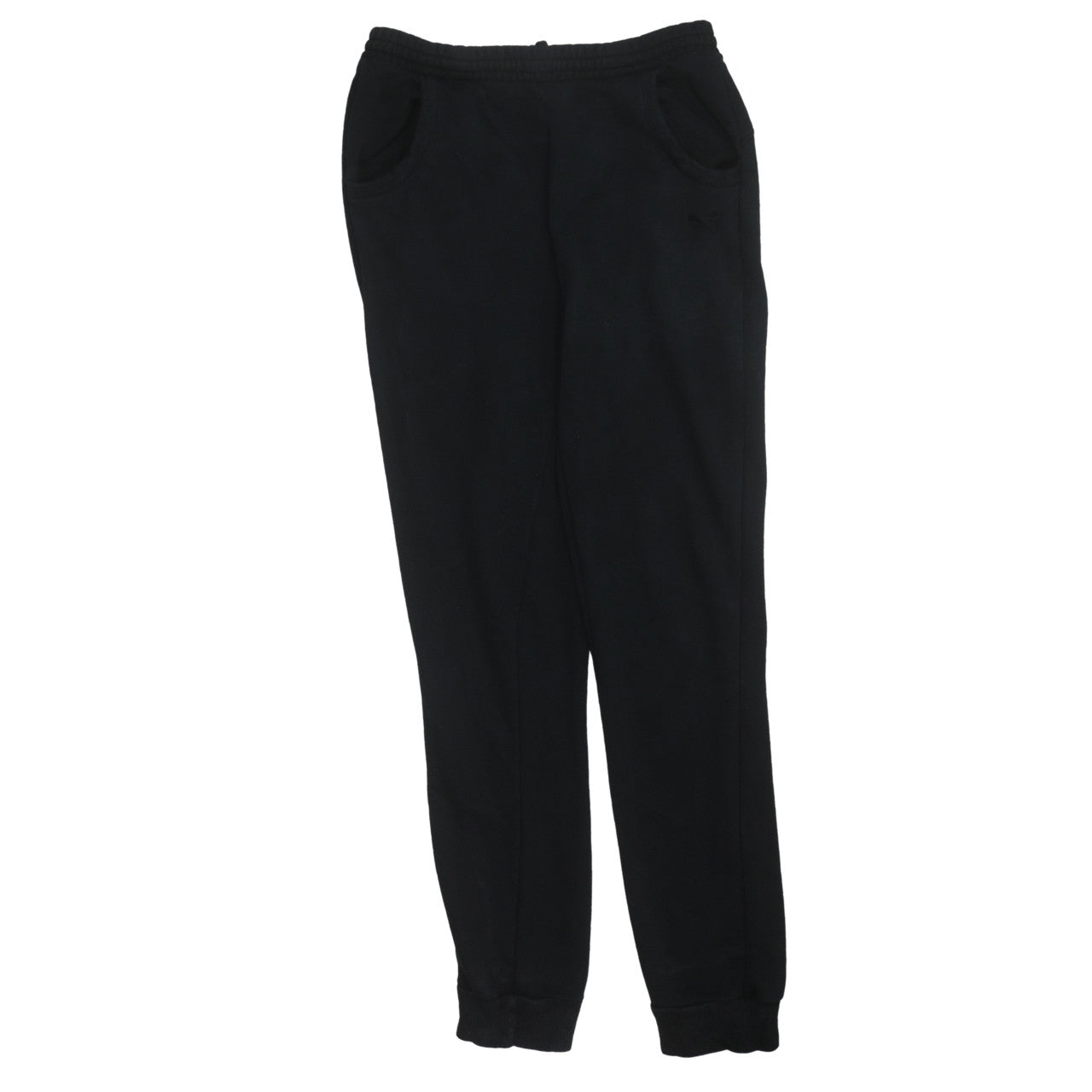 Womens UK Size 10 PUMA Regular Fit Jogger Black Trousers